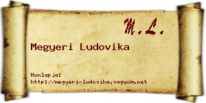 Megyeri Ludovika névjegykártya